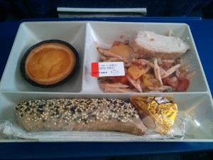 Paris to Istanbul airplane food. 