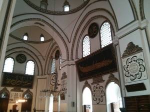 Inside of the Ulu Camii. 