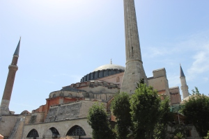 Hagia Sophia :)  Even though we were unable to go inside, it was breathtaking from the outside. 
