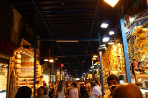 Walking around in the Spice Bazaar. 